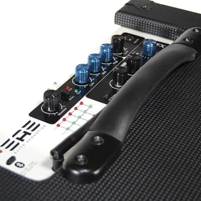 Elite Acoustics EAE  A6-55 100 W 6 Chan Acoustic Amplifier with LFP Battery/Bluetooth Black Carbon Fiber image 4