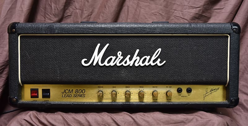 【New power tubes】Marshall JCM 800 Lead Series Model 2204 50-Watt Master  Volume Mk2 Head 1988s - Black 【Offers welcome】