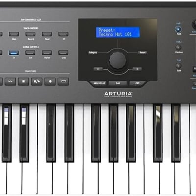 Arturia KeyLab 61 MkII - 61 Key Semi Weighted USB MIDI Keyboard Controller (Black)