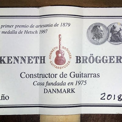 Kenneth Brogger Stradivarius 2018 Classical Guitar Spruce/CSA Rosewood image 11