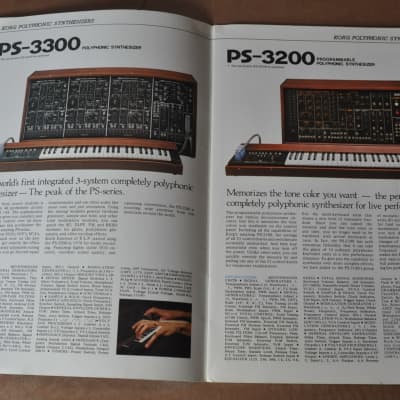Korg synths and keys vintage catalog booklet brochure. 1977 image 2