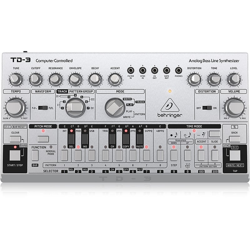 Behringer TD-3-SR Analog Bass Line Synthesizer with 16-Step Sequencer (B-STOCK) image 1