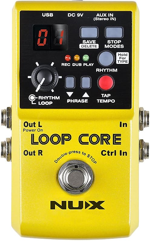 Nux Loop Core Guitar Effect Pedal Looper 6 Hours Recording Time 99 User Memories image 1