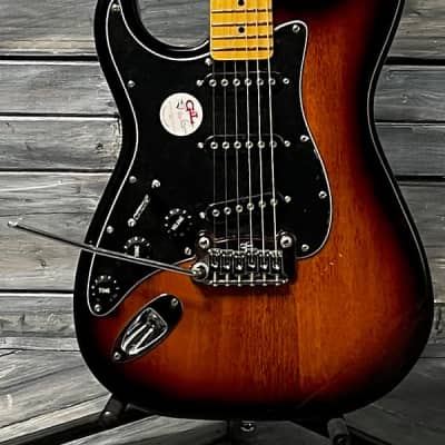 G&L Left Handed S-500 Tribute Electric Guitar- Tobacco Sunburst for sale
