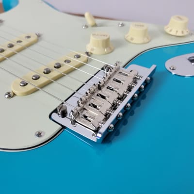 2021 Fender American Professional II Stratocaster - Miami Blue With OHSC image 13