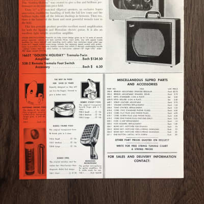 1956 Supro Catalog Case Candy Brochure image 2