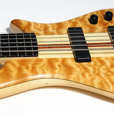 1999 Pedulla USA Thunderbolt 6-String Fretless Electric Bass Guitar | AAA Quilt Maple Body, Ebony Fingerboard, Bartolini Pickups! image 19