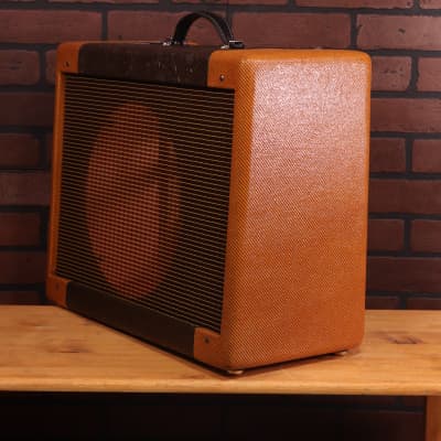 Two Tone Tweed Narrow panel 5e3 /Western Tolex/Black piping and handle image 3