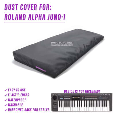 DUST COVER for ROLAND ALPHA JUNO-1 - Waterproof, easy to use, elastic edges
