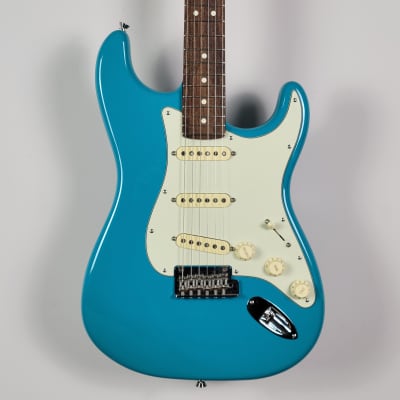 2021 Fender American Professional II Stratocaster - Miami Blue With OHSC image 1