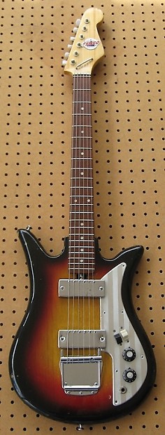 Teisco E-200 サンバースト Vintage Teisco Del Rey EB-200 Electric Bass Guitar Sunburst