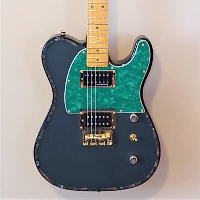 Custom Designed & Crafted Tele Style with Jasper Stones Serial #040 image 2
