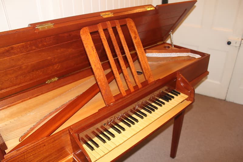 Italian Virginal Harpsichord crafted by Thomas John Dick 2008, 54 strings (B1 to E6), Sitka Spruce image 1