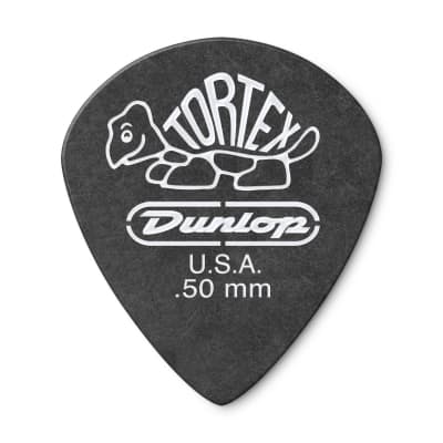 Dunlop 482P.50 Tortex® Pitch Black Jazz III Guitar Picks 0.50mm 12 Pack black image 5