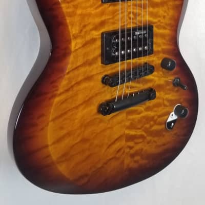 ESP LTD VIPER-256 Electric Guitar, Quilted Maple Top, Dark Brown Sunburst 2022 image 3