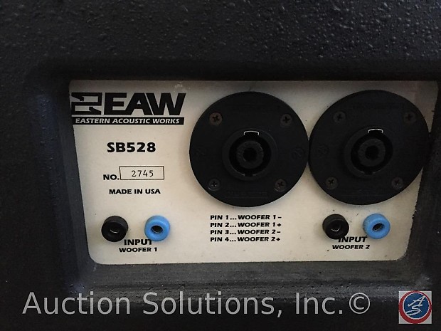 4) Eastern Acoustic Works (EAW) SB528 2 x 18 4) Eastern Acoustic Works (EAW) SB528 2 x 18