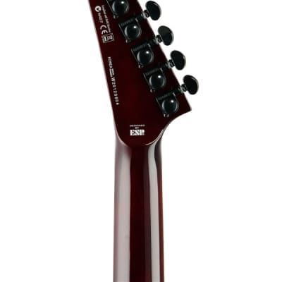 ESP LTD MH-1000 EverTune FM Electric Guitar Dark Brown Sunburst image 7