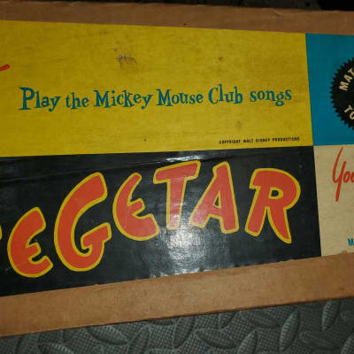 Mattel Mousegetar  Red With Original Box copyright Walt Disney Productions +  jingle song entry form image 3