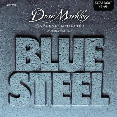 Dean Markley 2670A Blue Steel Bass Guitar Strings Extra Light, 40-95 for sale