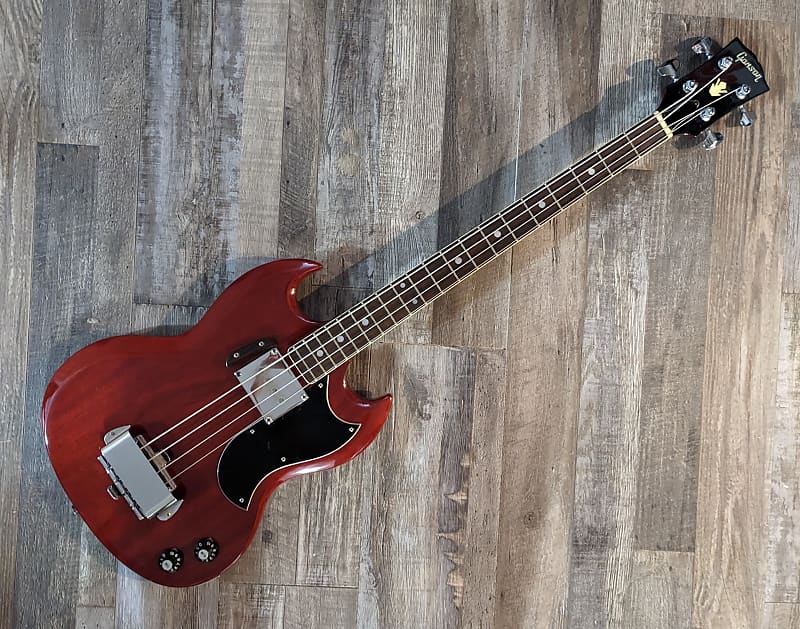 1970s Ganson (1969 EB0 tribute) 32" scale cherry red w/ HSC - Made in Japan image 1