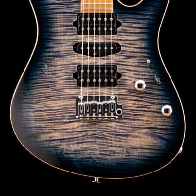 Suhr Modern Plus, Faded Trans Whale Blue Burst, Roasted Maple HSH image 4