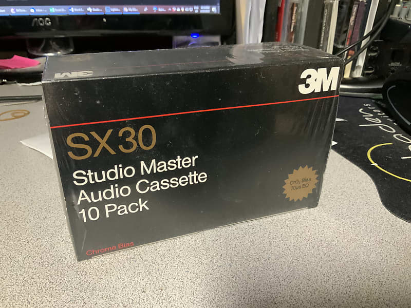 3m SX30 Studio Master audio cassette 90’s CrO2 unopened box Reverb