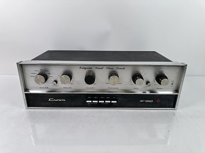Vintage Crown IC150 Stereo Preamplifier  			