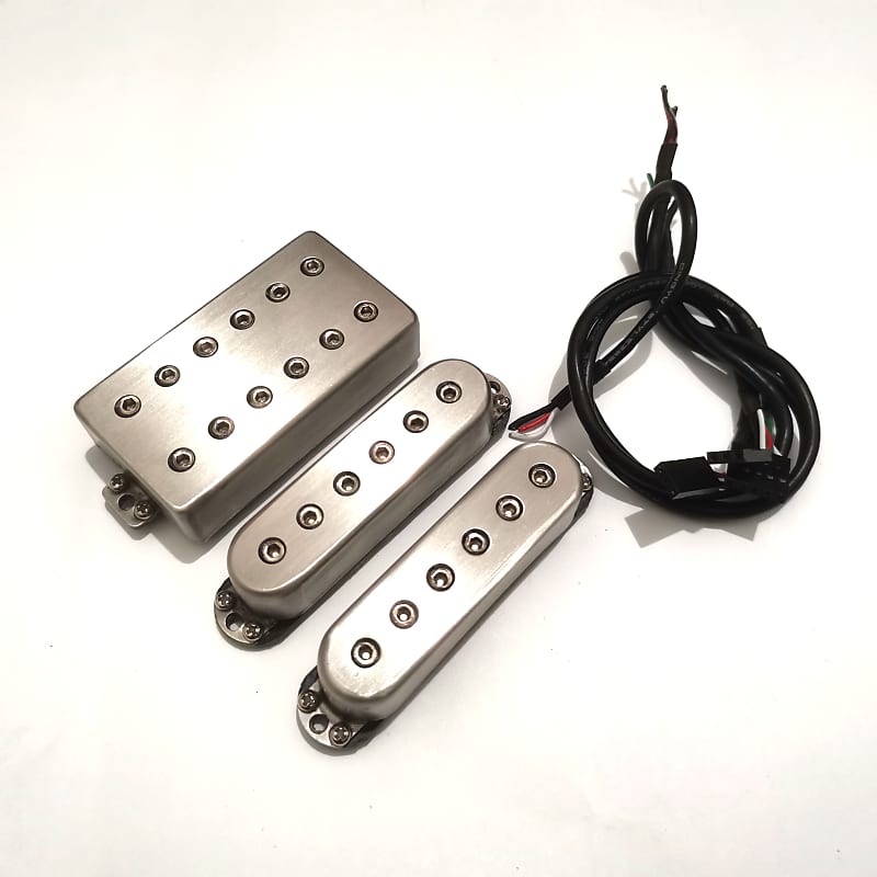 Ibanez Quest Q58-R1-R1 HSS Pickup Set - Brushed Stainless
