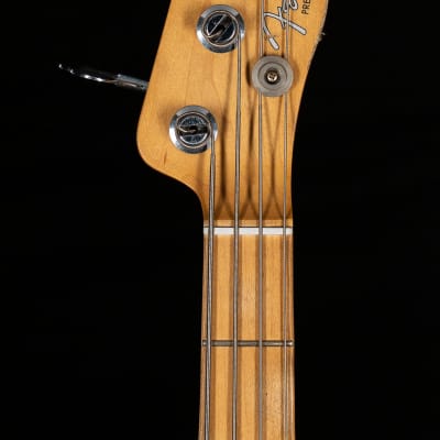 Fender Mike Dirnt Road Worn Precision Bass White Blonde Bass Guitar-MX21545862-10.17 lbs image 5
