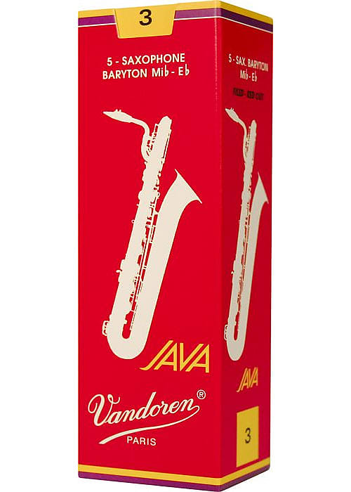 Vandoren JAVA Red Baritone Saxophone Reeds 5ct size 3 image 1
