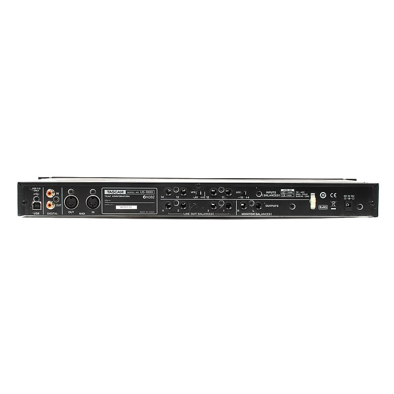 TASCAM US-1800 USBオーディオインターフェイス US-1800 | 16-in/4-out USB 2.0 Audio Interface | TASCAM