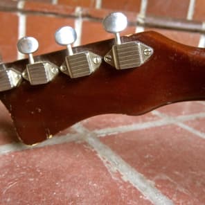 Vintage Kay 60s Electric Bass Guitar Sunburst w/Speedbump Pickup, 1960's Harmony 5930 5935 VIDEO image 5