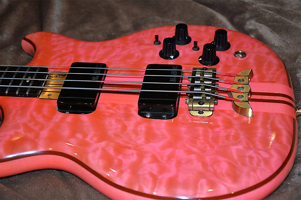Alembic Stanley Clarke Deluxe 1990 Flash Pink image 1