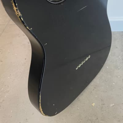 RebelRelic Telecaster thinline 2020 - Black Over Tv Yellow image 6