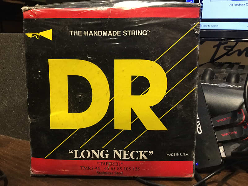 DR TMR5-45 Long Neck 5-String Electric Bass Strings - Medium (45-125)