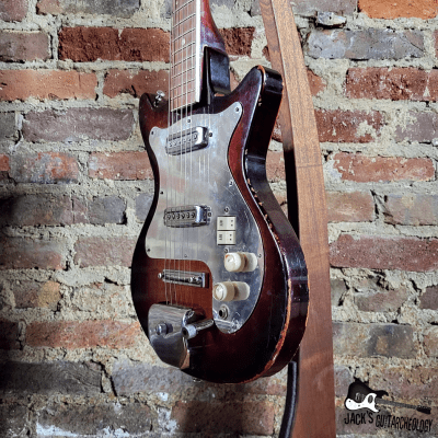 Teisco / Andre Double Cut Electric Slide Guitar (1960s, Redburst) image 10