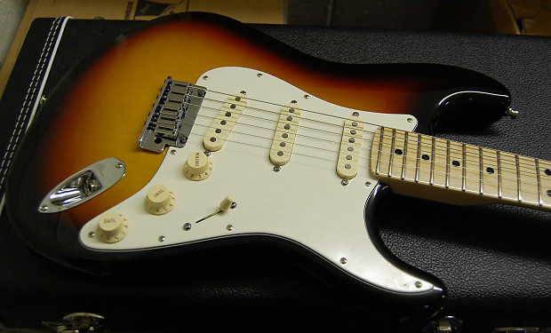 Sunburst strat parchment pickguard best sale