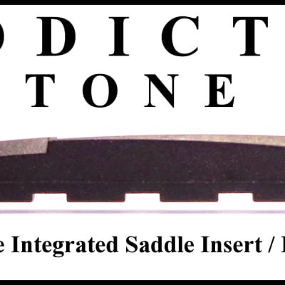 Ovation Acoustic Guitar Thinline Pickup Integrated Saddle Insert / BLACK  ( D J Ashaba / Idea ) image 6