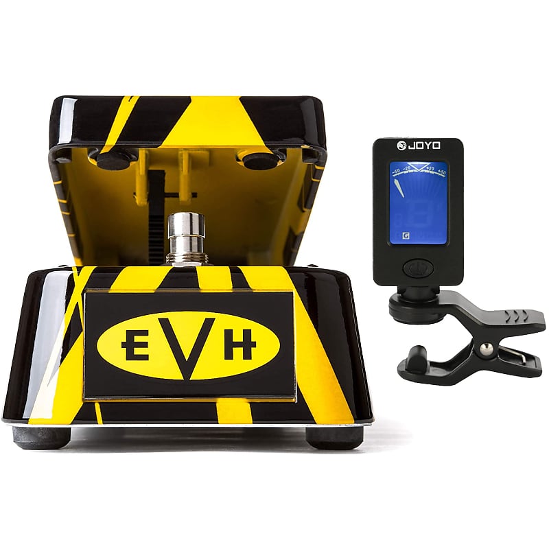 Dunlop EVH95 Eddie Van Halen Signature Cry Baby Wah Pedal with Free Clip-On Chromatic Tuner image 1