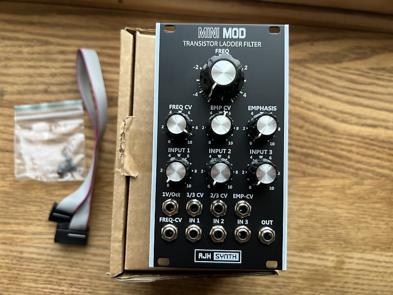 AJH Synth MiniMod Transistor Ladder VCF (Black) 2020s Black Reverb