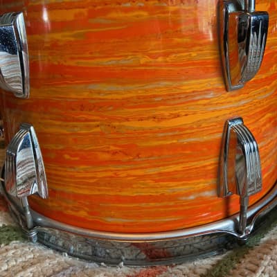Ludwig 9x13 Converted Snare Drum - 1968 - Mod Orange image 6