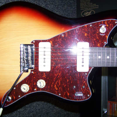Tagima TW-61 Sunburst  Offset body electric guitar with Fender Tweed gig bag image 1