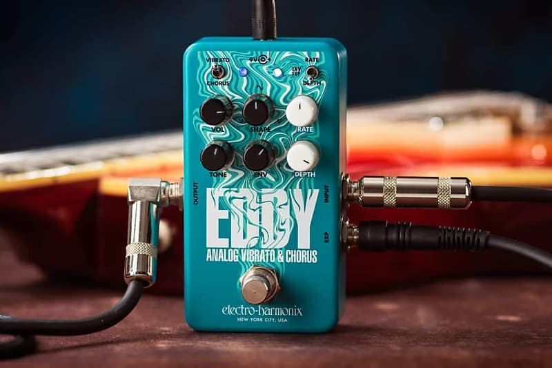 Electro-Harmonix Eddy Analog Chorus and Vibrato 2021 Aqua image 1