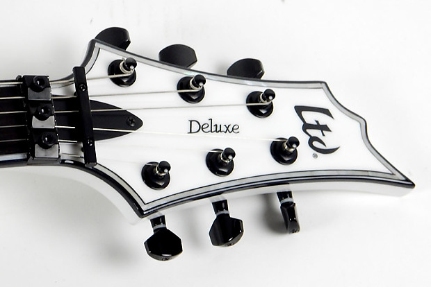 ESP LTD H-1001 FR Snow White Ebony SW E Prototype | Reverb