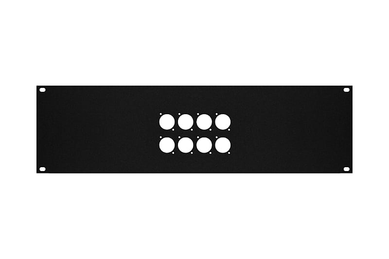Elite Core 3 Space Rack Panel with 8 D-series punch out hole fits ATA Rack Road Cases image 1