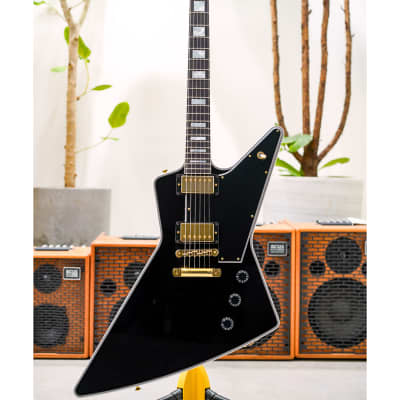 Gibson Custom Explorer Custom-Ebony w/Ebony Fingerboard & Gold Hardware image 2