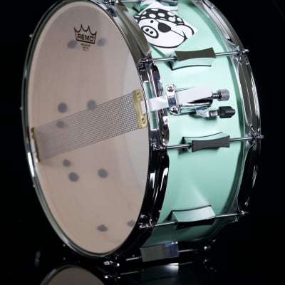 Pork Pie Percussion 5-Piece Custom 8-Ply Maple Drum Set (10/12/16/22/6.5x14") in Sea Foam Green image 7