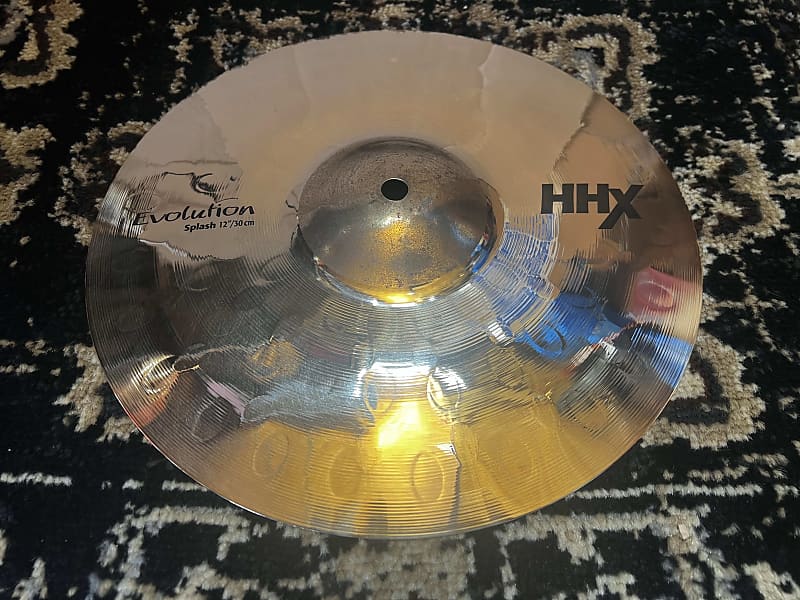 (MINT) Sabian 12" HHX Evolution Splash Cymbal - Brilliant image 1