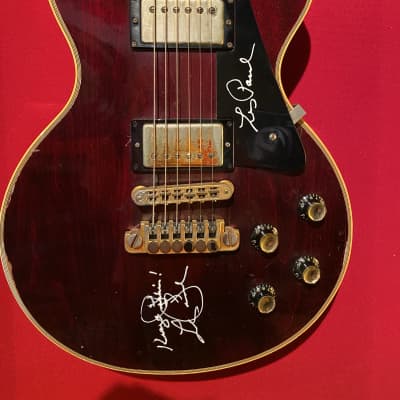 Gibson Les Paul Custom (Les Paul Twice Signed) W/ Photo Proof 1978 Wine image 1