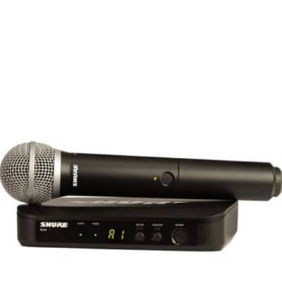 Shure BLX24/PG58 Handheld Wireless System (H9 Band) (Used/Mint) image 1